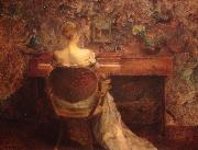 Thomas Dewing The Spinet Sweden oil painting artist